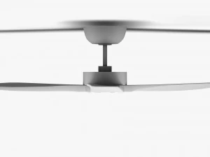 Wooden Ceiling Fan Low Poly 3D Model