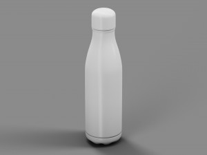 Stainless Steel Water Bottle Topographic Line Hydroflask Model 3D
