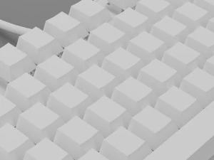 Mechanical Keyboard Coolermaster Metal Base Red Switches 3D Model
