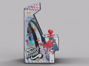 Arcade Machine Retro Miniature Console Modèle 3D