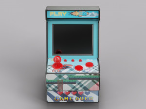 Arcade Machine Retro Miniature Console Modèle 3D