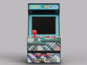 Arcade Machine Retro Miniature Console Modèle 3D