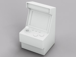 Arcade Machine Retro Miniature Console Modèle 3D