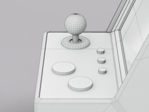 Arcade Machine Retro Miniature Console Modèle 3D