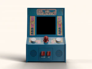 Ms Pacman Mini Arcade Machine Portable Device 3D Model