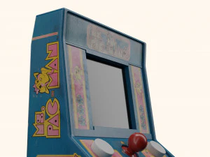 Ms Pacman Mini Arcade Machine Portable Device 3D Model