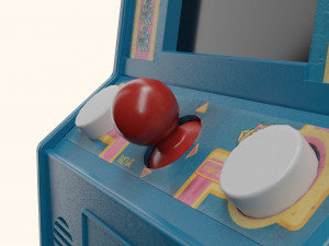 Ms Pacman Mini Arcade Machine Portable Device Modelo 3D