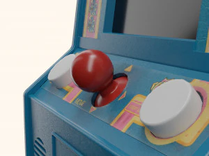 Ms Pacman Mini Arcade Machine Portable Device 3D Model