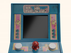 Ms Pacman Mini Arcade Machine Portable Device Modelo 3D