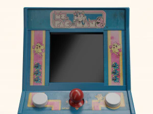 Ms Pacman Mini Arcade Machine Portable Device 3D Model