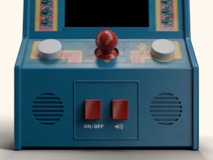 Ms Pacman Mini Arcade Machine Portable Device 3D Model