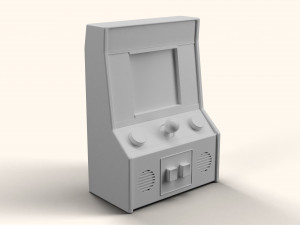 Ms Pacman Mini Arcade Machine Portable Device Modelo 3D