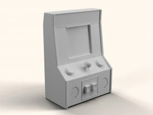 Ms Pacman Mini Arcade Machine Portable Device 3D Model
