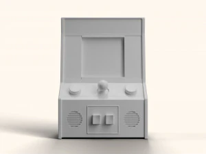 Ms Pacman Mini Arcade Machine Portable Device 3D Model