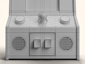 Ms Pacman Mini Arcade Machine Portable Device 3D Model