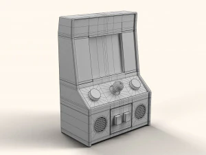 Ms Pacman Mini Arcade Machine Portable Device 3D Model