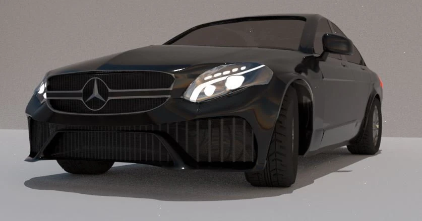 Mercedes AMG C63 3D Model .c4d .max .obj .3ds .fbx .stl .blend 