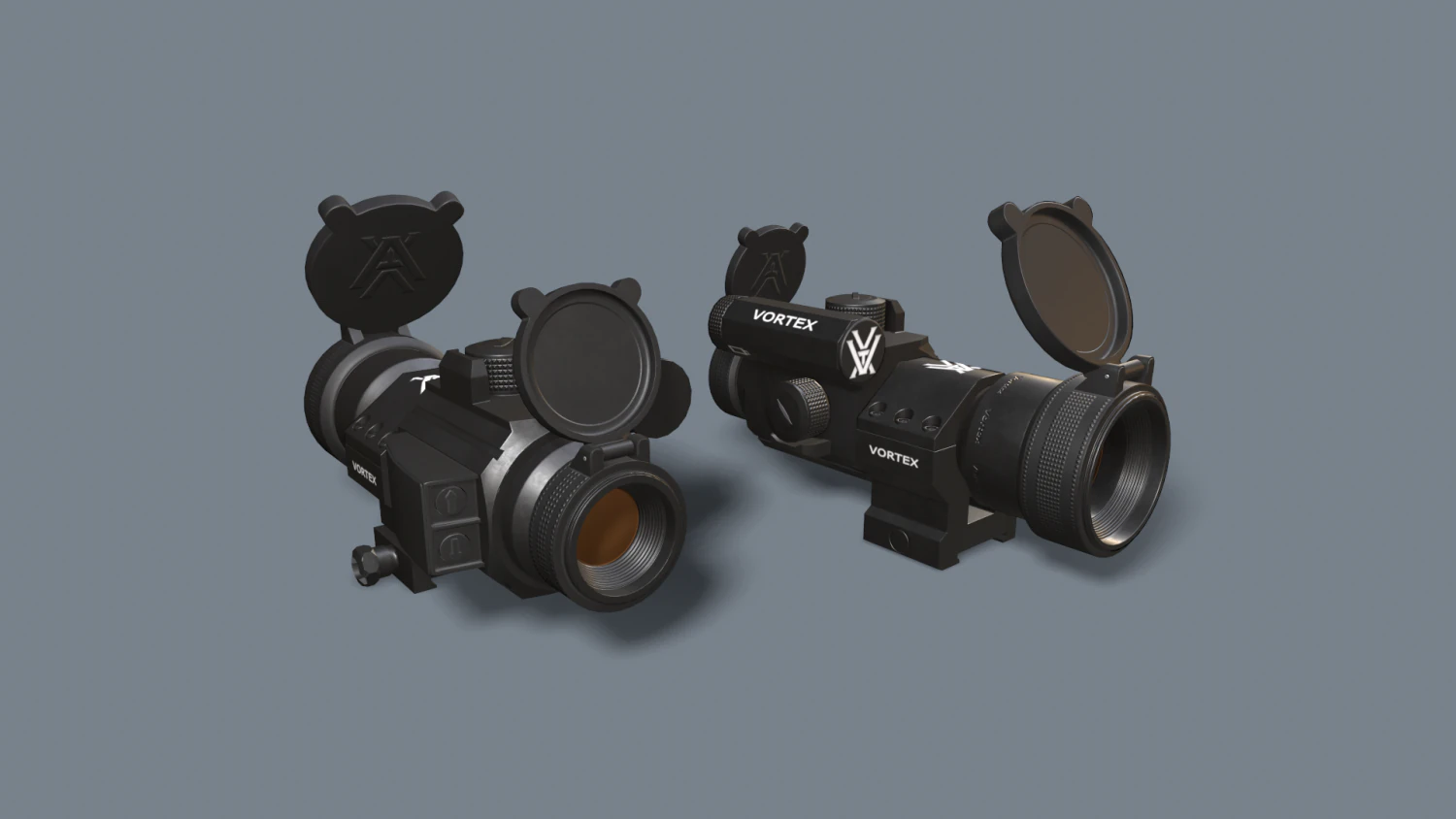 VORTEX STRIKEFIRE II COLLIMATOR SIGHT 3D Model .c4d .max .obj .3ds .fbx .stl .blend 