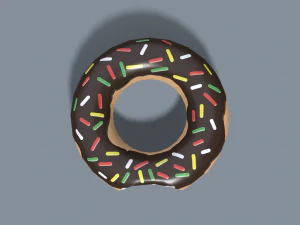 Inflatable Swim Ring Donut 3D Model