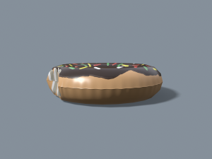 Inflatable Swim Ring Donut 3D Model