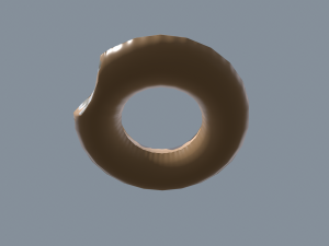 Inflatable Swim Ring Donut 3D Model