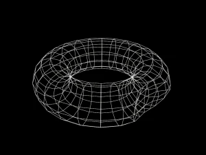 Inflatable Swim Ring Donut 3D Model