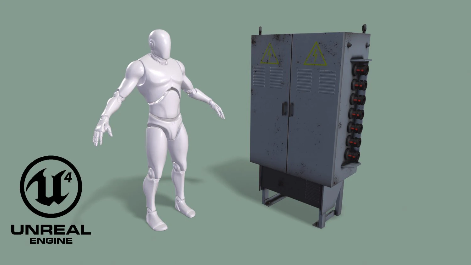 Электрический трансформатор 3D Модель .c4d .max .obj .3ds .fbx .stl .blend 