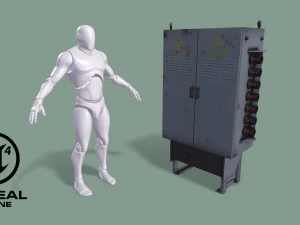 Trasformatore elettrico Modello 3D