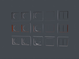 Electrical Switches and Outlets Model 3D