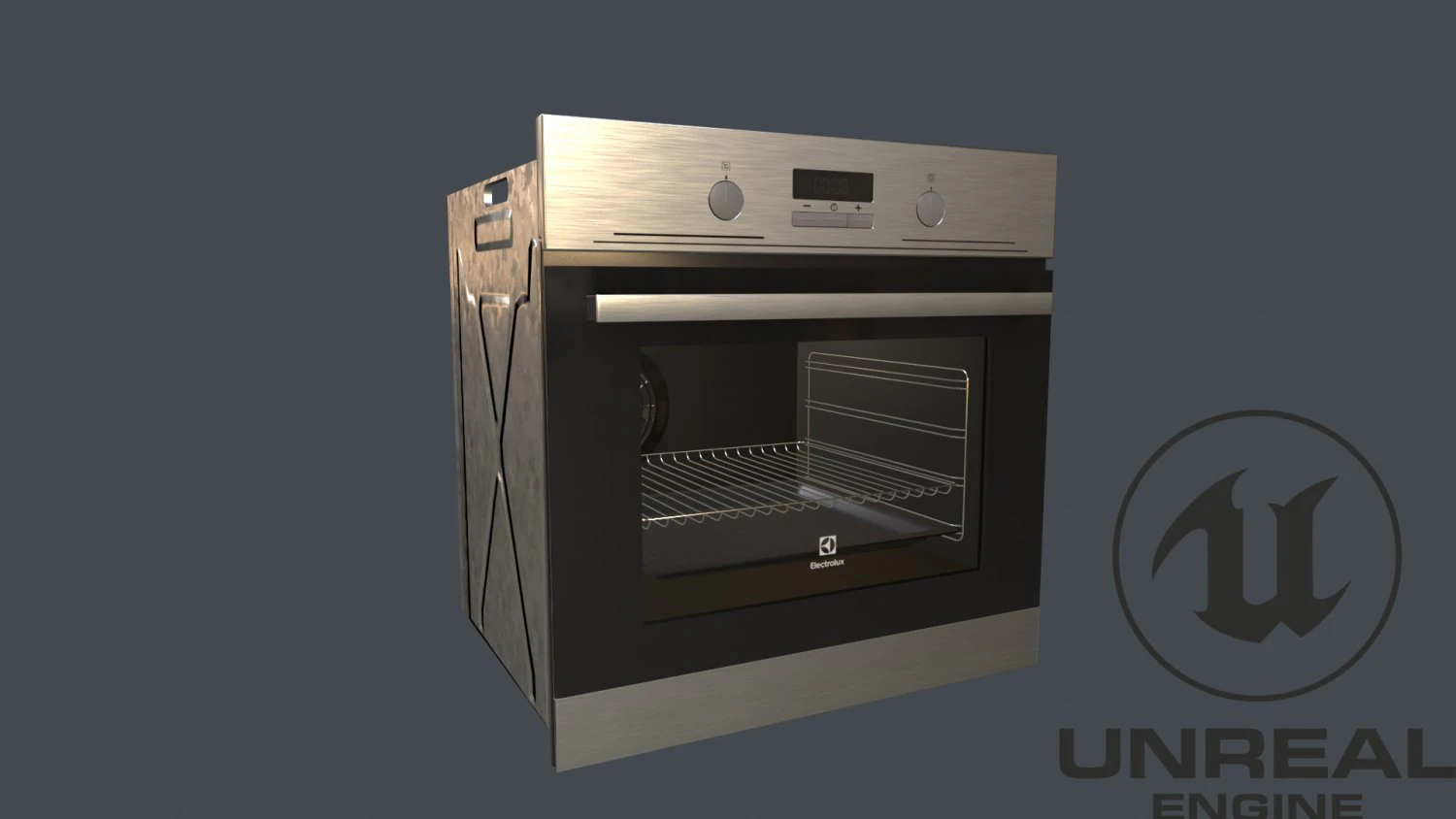 Electrolux oven 3D Model .c4d .max .obj .3ds .fbx .stl .blend 