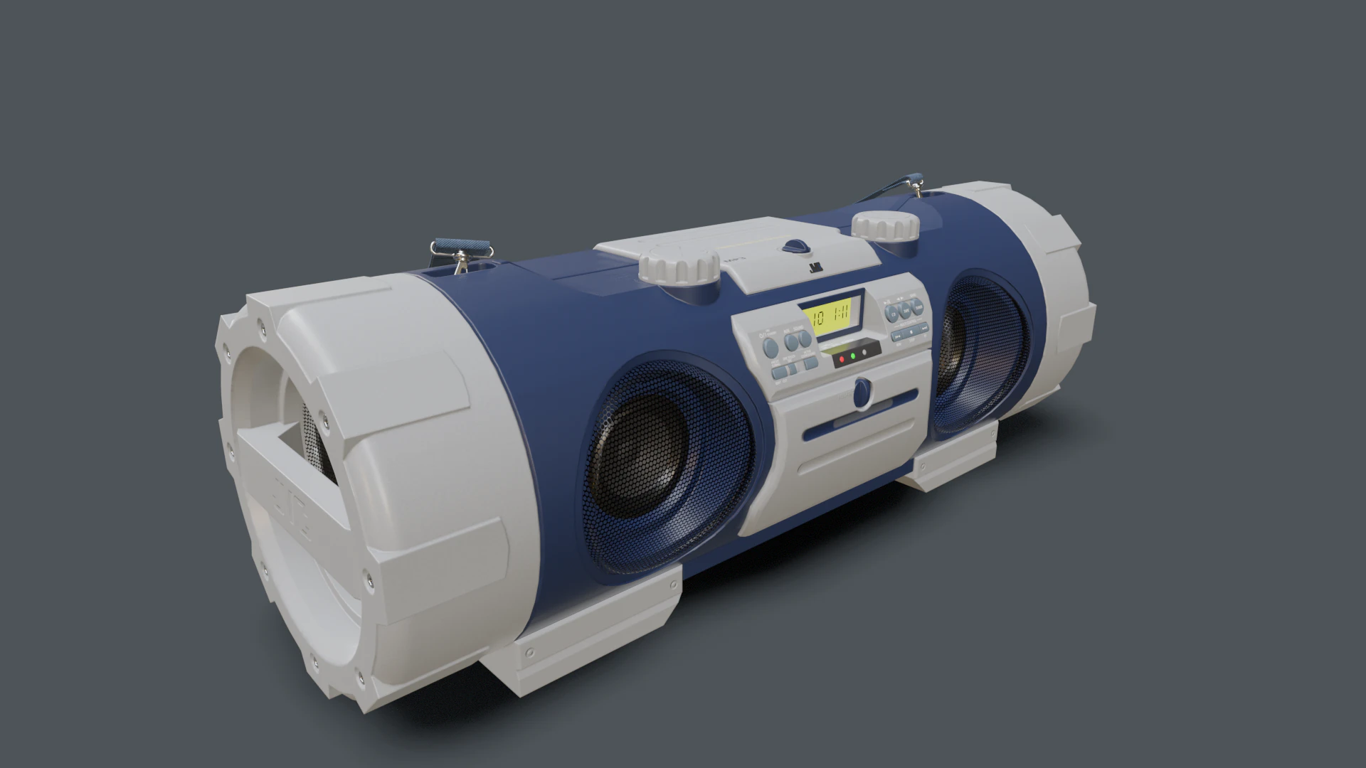 JVC Boombox 3D Model .c4d .max .obj .3ds .fbx .stl .blend 