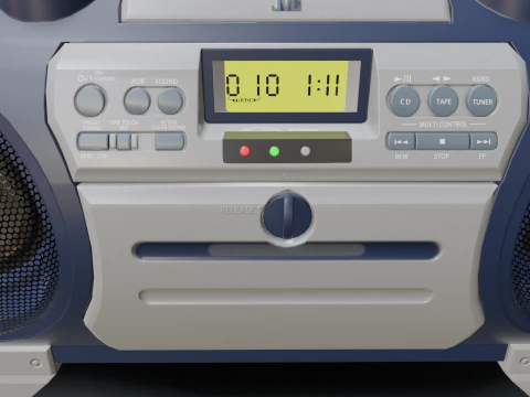 JVC Boombox 3D Model
