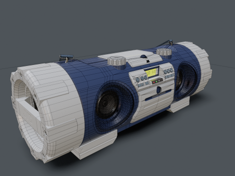 JVC Boombox 3D Model