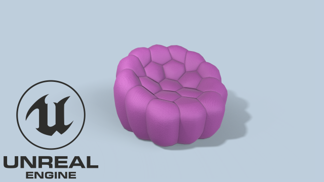 Armchair Modello 3D .c4d .max .obj .3ds .fbx .stl .blend