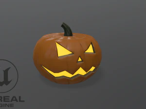 Pompoen voor Halloween 3D Model