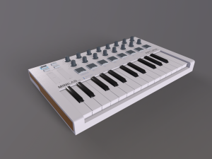 MIDI Arturia MiniLab mkII 3Dモデル