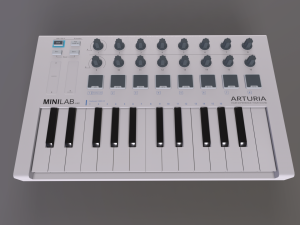 MIDI Arturia MiniLab mkII 3D Model