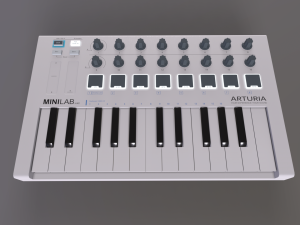 MIDI Arturia MiniLab mkII 3D Model