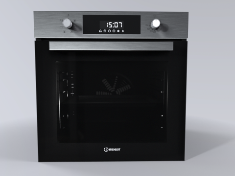 Indesit IFE 3644 IX 3Dモデル