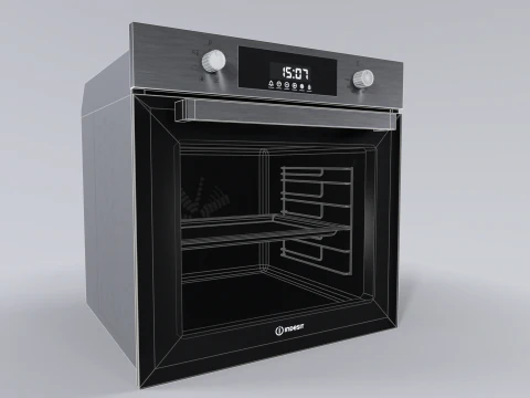 Indesit IFE 3644 IX 3D Model