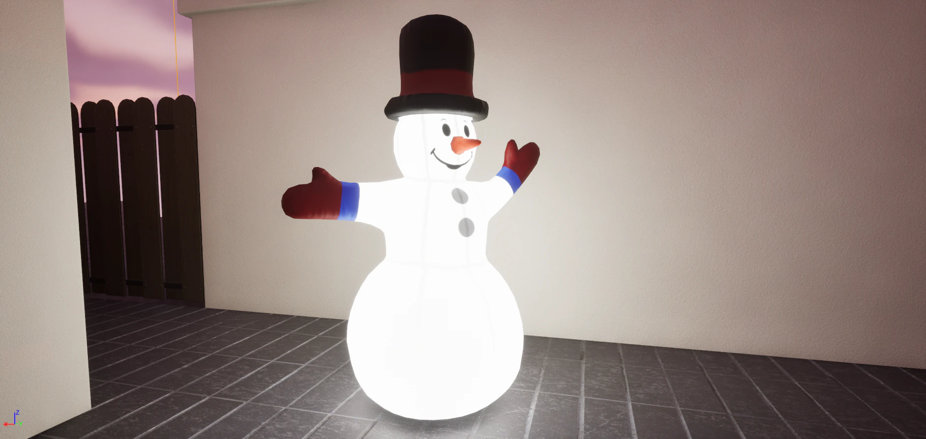 SNOWMAN 3D Model .c4d .max .obj .3ds .fbx .stl .blend