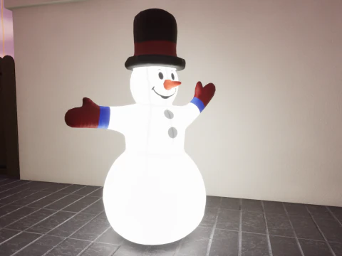 PUPAZZO DI NEVE Modello 3D