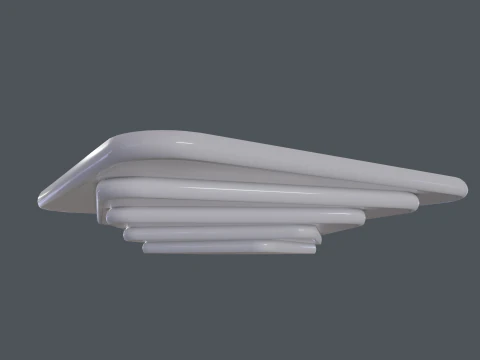 LED 천장 샹들리에 3D 모델