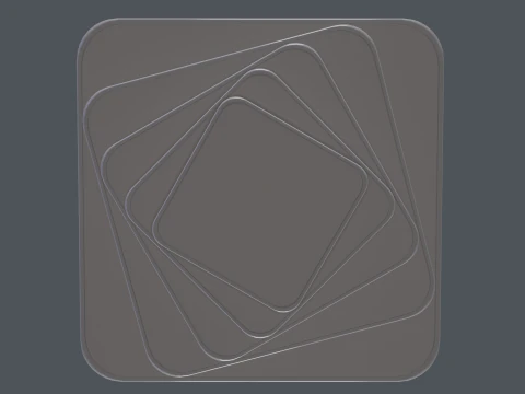 LED 천장 샹들리에 3D 모델