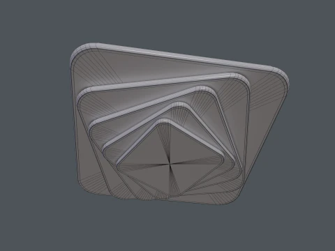 LED 천장 샹들리에 3D 모델