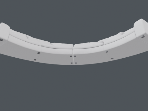 Semicircular sofa BEN BEN 3D Model