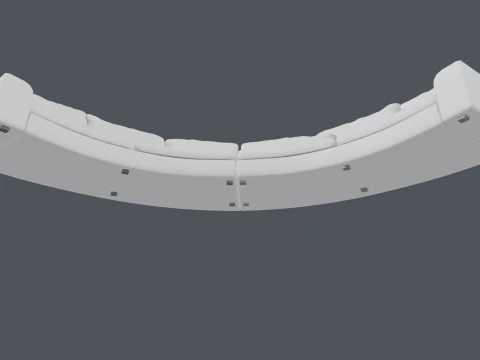 Semicircular sofa BEN BEN 3D Model