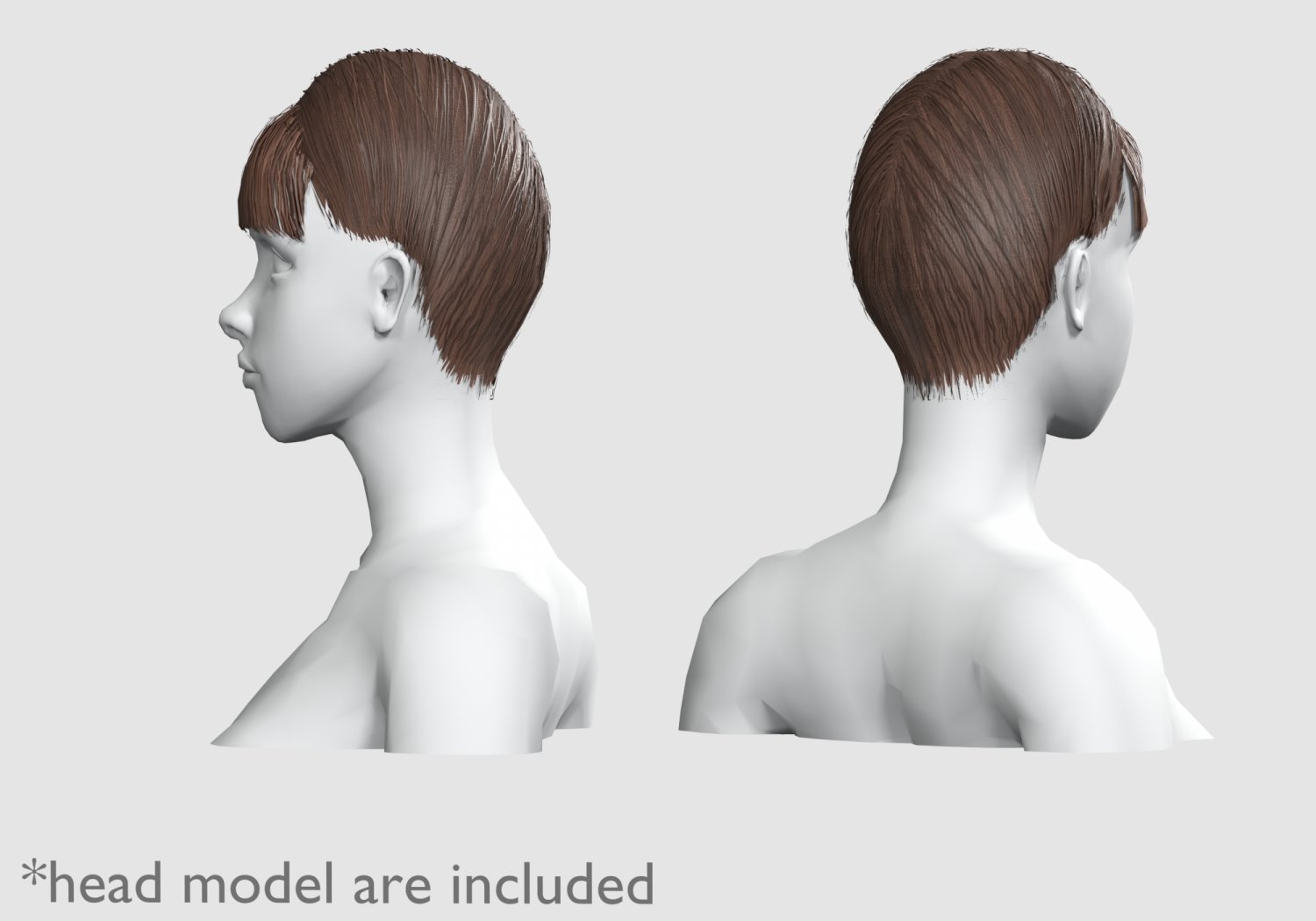 Thick Bangs Hairstyle - 3D Model by nickianimations