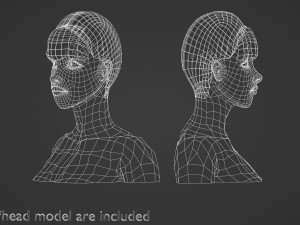 Bangs Tight Hairstyle V4204 3D Model