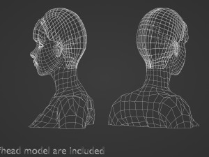 Bangs Tight Hairstyle V4204 3D Model